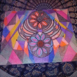 Large Vibrant Geometric Wall Art